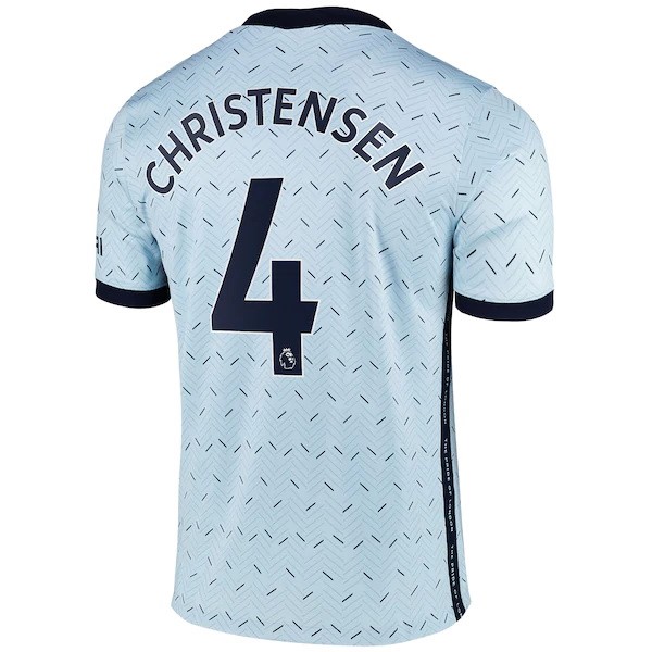 Camiseta Chelsea NO.4 Christensen Replica Segunda Ropa 2020/21 Azul